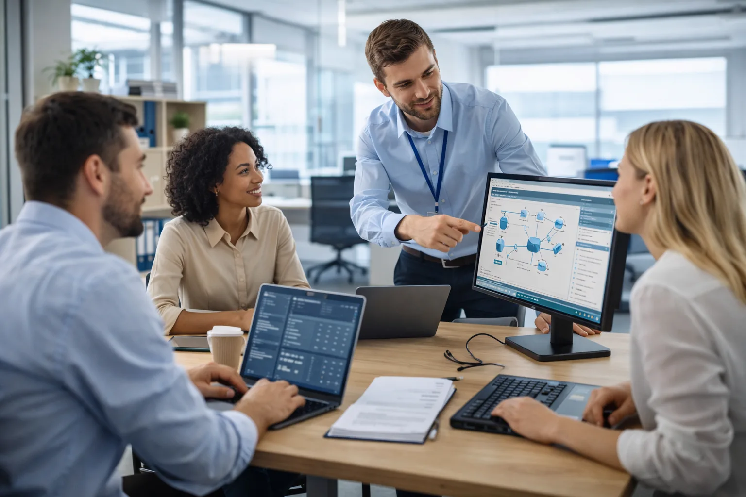 PineTech IT Solutions team providing managed IT support for a Toronto business